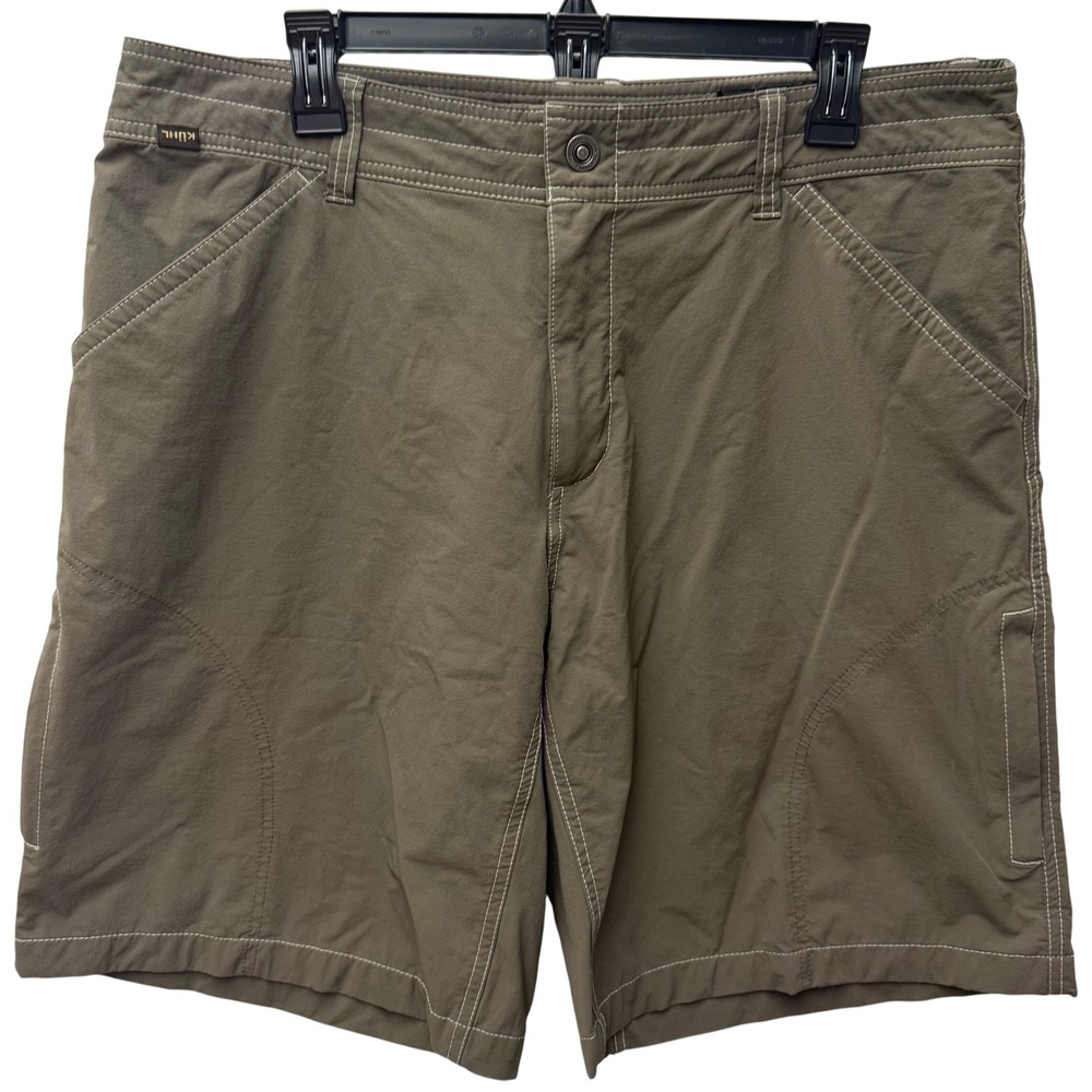 Kuhl Hiking‎ Shorts Outdoor Performance Walking Activewear Olive Green 38